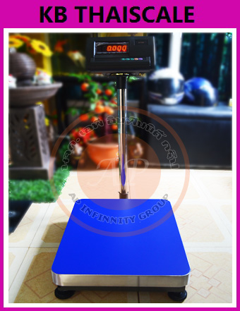 เครื่องชั่ง500กิโลกรัม ตาชั่งดิจิตอล เครื่องชั่งดิจิตอล เครื่องชั่งตั้งพื้น 500kg ความละเอียด 50g ZEPPER A12E-PB8080-500 platform scale แท่นชั่งขนาด 80x80cm. (ตัวเลขดิจิตอล LCD สีเเดง)