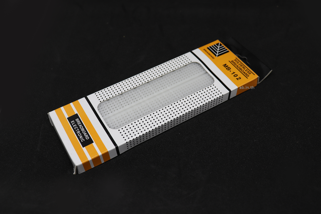 บอร์ดทดลอง 830 ช่องเสียบ Protoboard Breadboard 830 holes (MB-102)