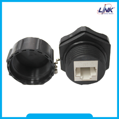 US-7006 : CAT 6 Waterproof RJ45 JACK - ตัวเมียกันฝุ่นและกันน้ำ