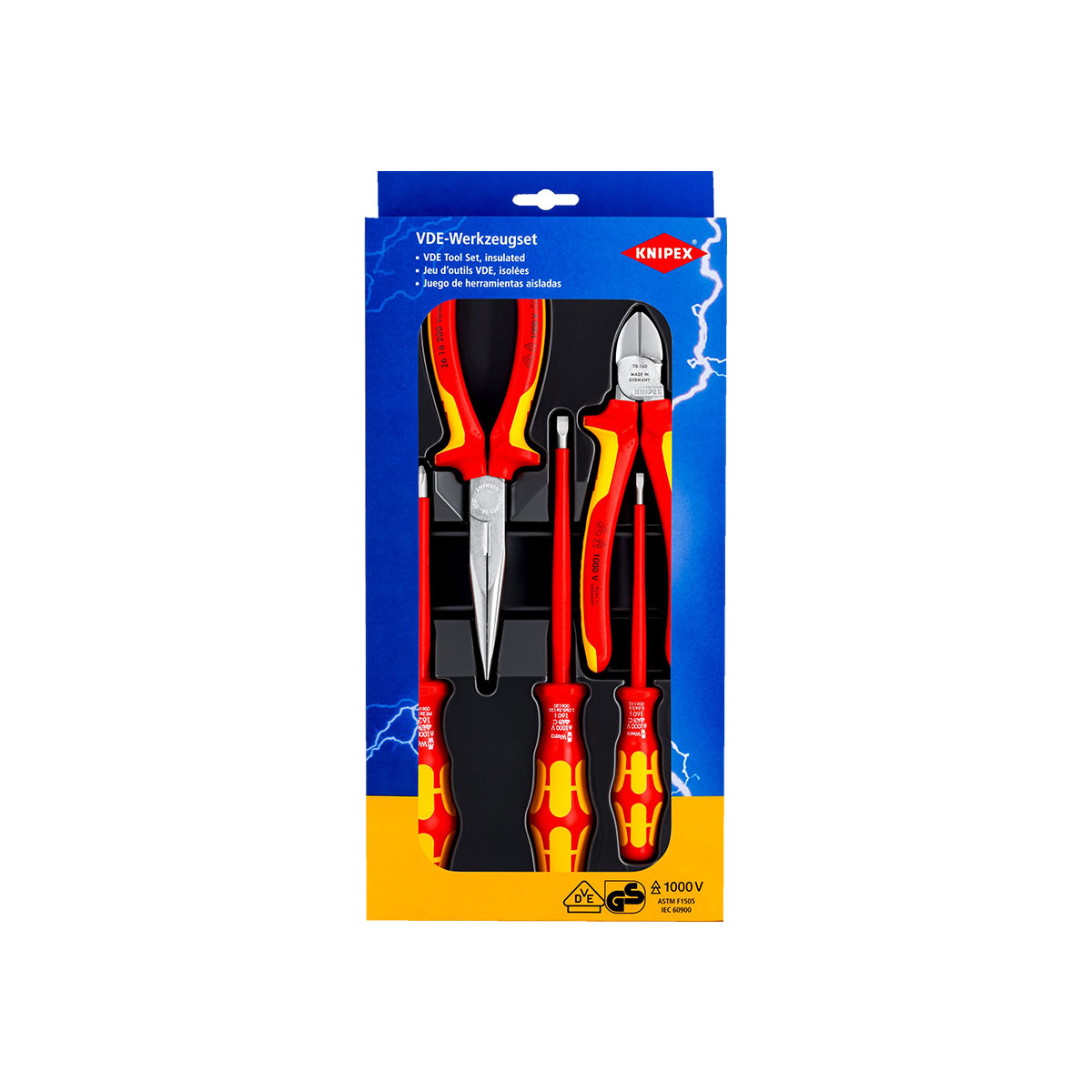 KNIPEX ชุดเครื่องมือกันไฟฟ้า VDE 5 ชิ้น NO.00 20 13