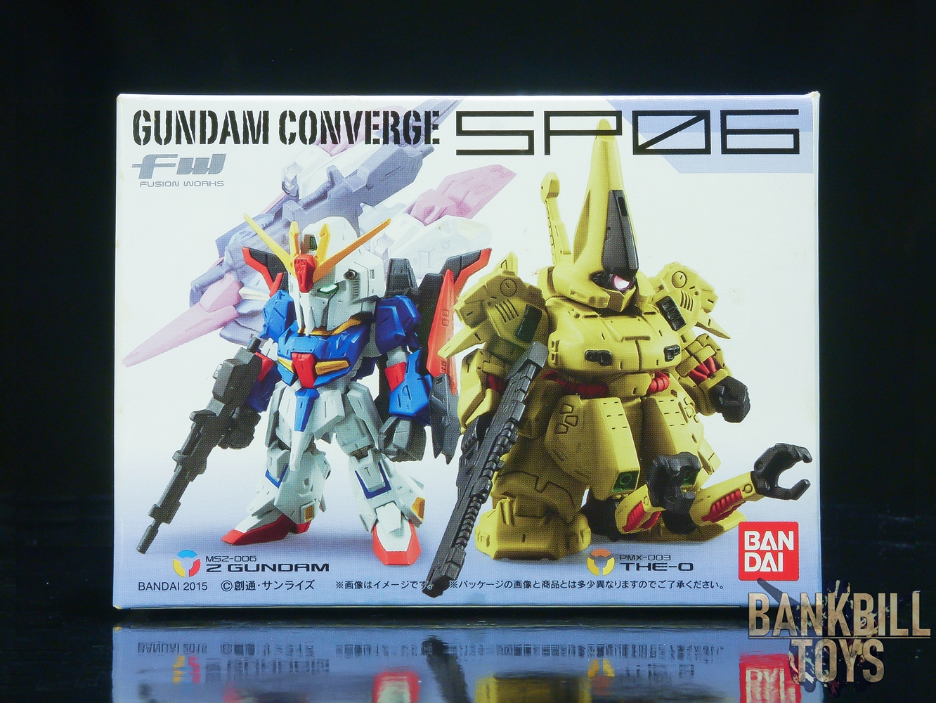 กันดั้ม Bandai Candy Toy FW Gundam Converge SP06 MSZ-006 Zeta Gundam & PMX-003 The-O Set
