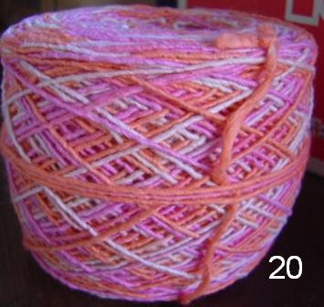 ไหมพรมฝ้ายปั่นมือ สีเหลือบ HY