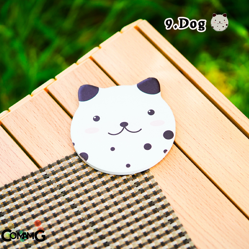 ที่รองแก้ว หินดูดน้ำ แผ่นหินรองแก้วดูดน้ำ แผ่นรองแก้ว ซึมซับน้ำไว แห้งไว ทำความสะอาดง่าย ลายน่ารัก มีหลายลาย พร้อมส่ง