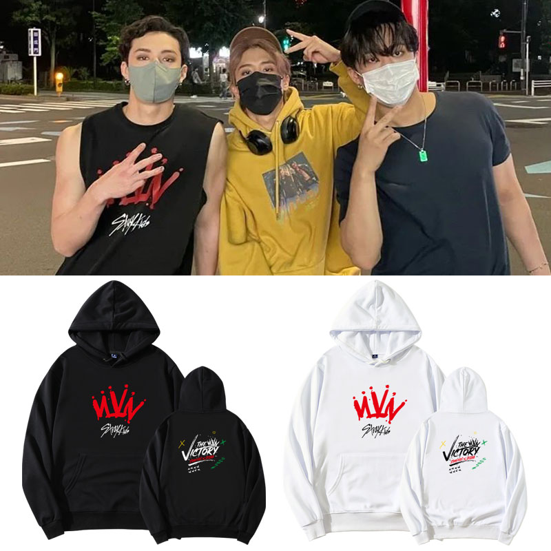 เสื้อกันหนาวมีฮู้ด StrayKids - THE VICTORY