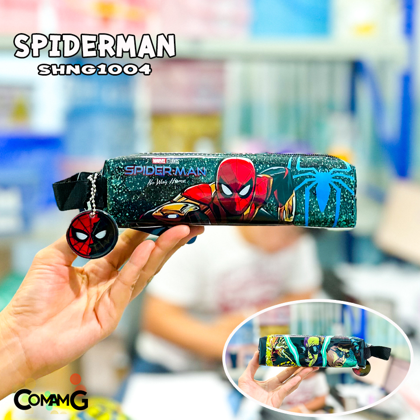 กระเป๋าดินสอ ทรงกระบอกเหลี่ยม กระเป๋าผ้า กระเป๋าใส่ดินสอ ลายการ์ตูนลิขสิทธิ์แท้