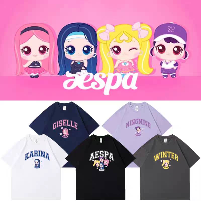 เสื้อยืดแฟนเมด aespa : Teenieping