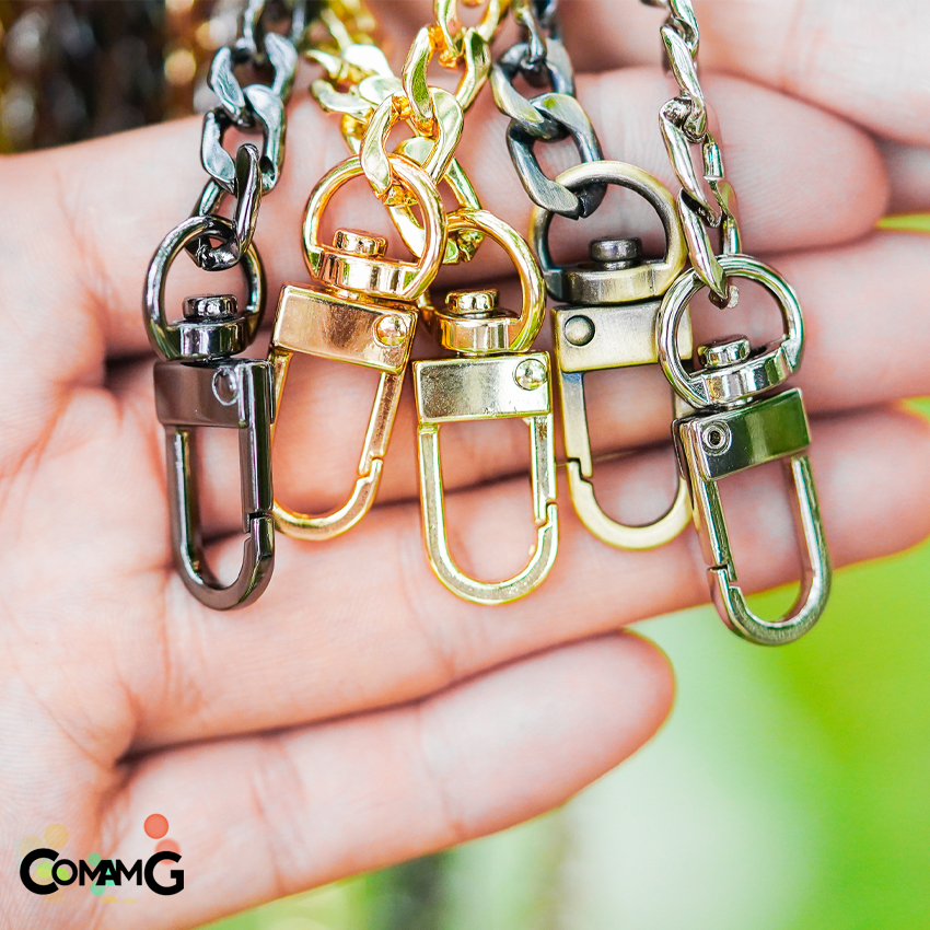 สายโซ่กระเป๋า สายกระเป๋าโซ่ รุ่นโซ่แบน มีหลายสี มีหลายขนาด60/100/120ซม พร้อมส่ง