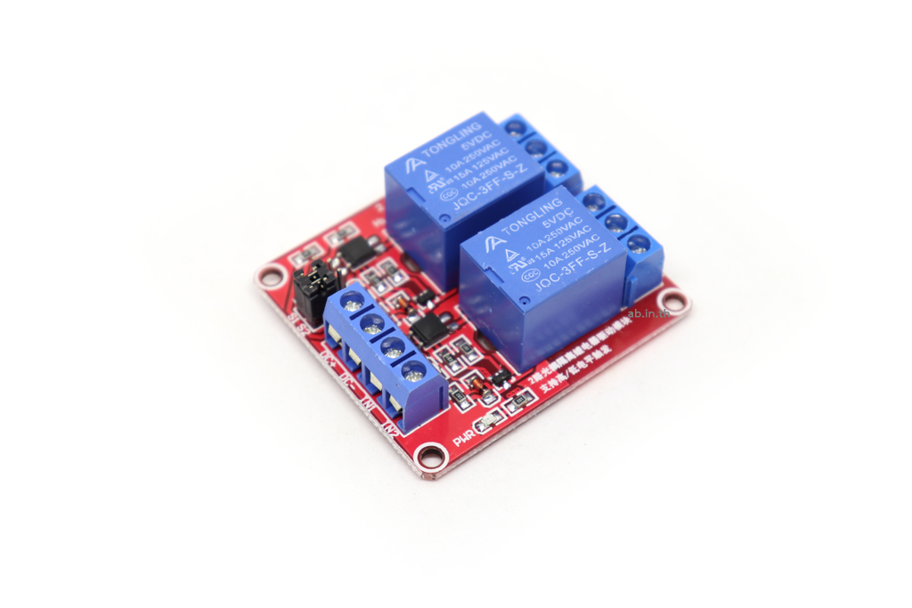 Module รีเลย์ Relay 5V 2 Channel (สีแดง) Isolation High And Low Trigger
