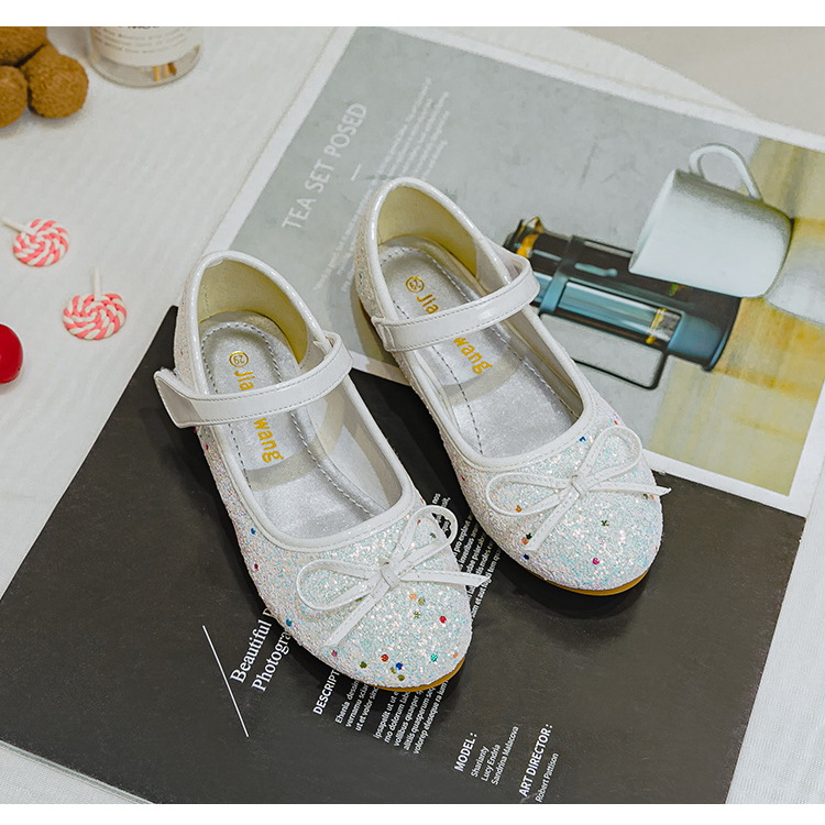 Shoe1526- พร้อมส่งจากไทย รองเท้าคัชชูเด็กเล็ก-ถึงเด็กโต ส้นแบน ติดกลิตเตอร์แน่น ใส่สบาย สวยได้ทุกงาน (ความยาววัดจากพื้นภายใน ให้ใช้ความยาวเท้า +0.5cm.แล้วแลือก)