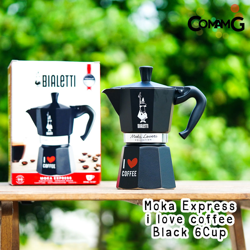 Bialetti กาต้มกาแฟสด รุ่นพิเศษ i love coffee ขนาด 3,6คัพ Moka Pot ของแท้100%
