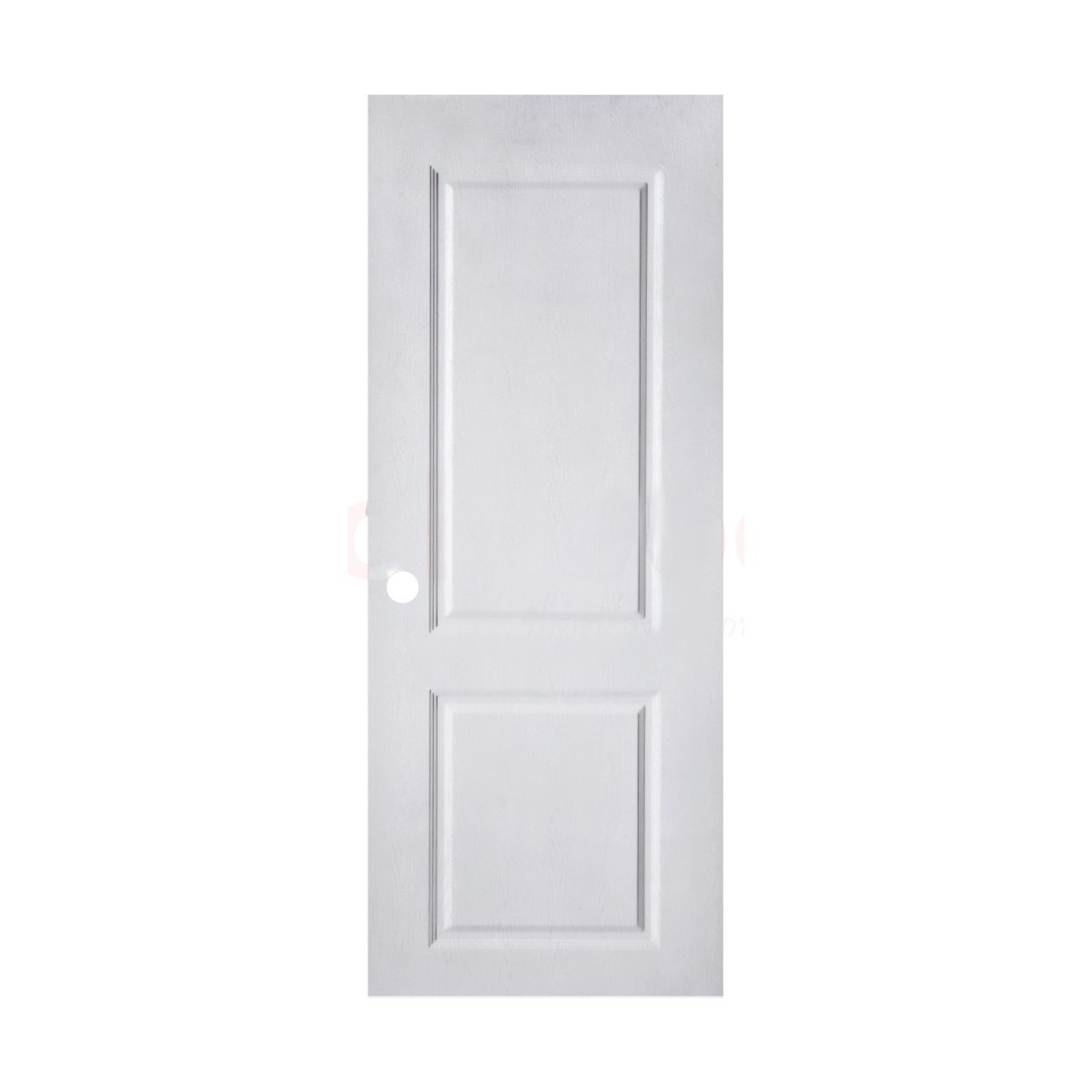 POLYWOOD ประตู UPVC รุ่น PNR-004 ขนาด 80x200 ซม.สีขาว/เจาะ