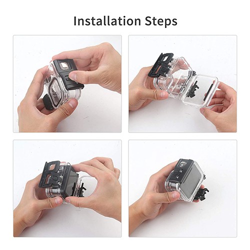 GoPro 7 / 6 / 5 Waterpoof Housing Case + Red Filter เคสกันน้ำ + ฟิลเตอร์แดง