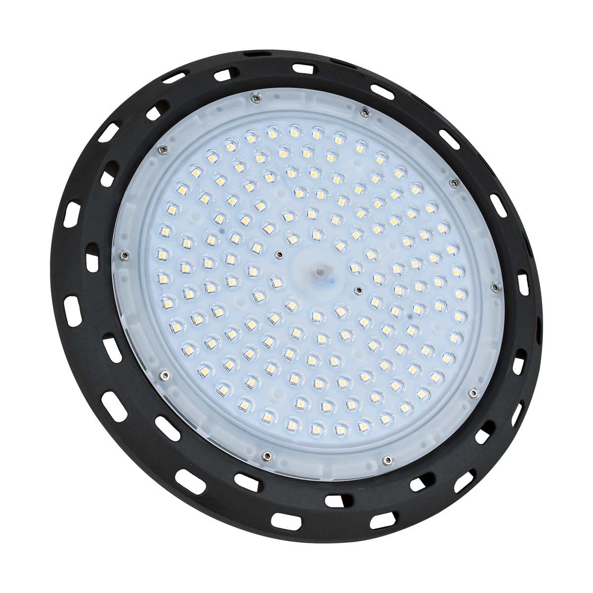 LUMAX ชุดโคมไฮ เบย์พร้อมหลอด LED,L&E#HBL 611/BK-100LED/5.7K/90D-XMXD