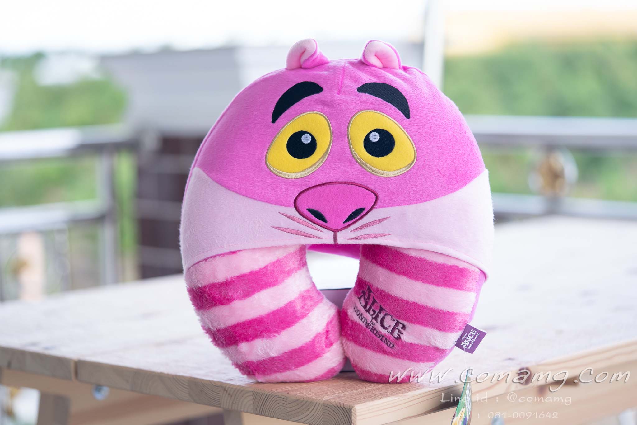 หมอนรองคอมีหมวก อลิซAlice & แมวCheshire Cat