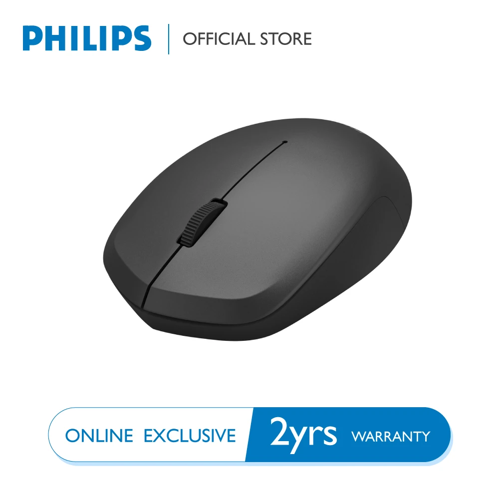 Mouse เมาส์ไร้สาย Philips M344 Wireless Mouse 2.4GHz SPK7344 ใช้งานง่าย พกพาสะดวก