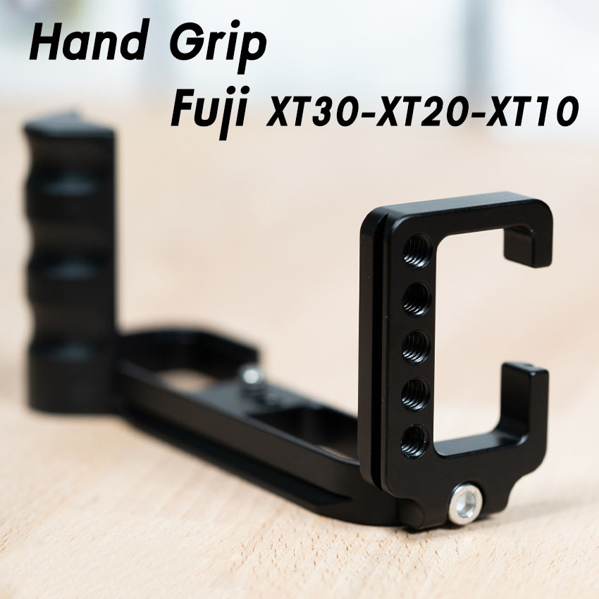 Hand Grip L-Plate สำหรับ Fuji XT30 XT20 XT10 แบบ3ร่องนิ้ว Camera Grip เพิ่มความกระชับในการจับถือ