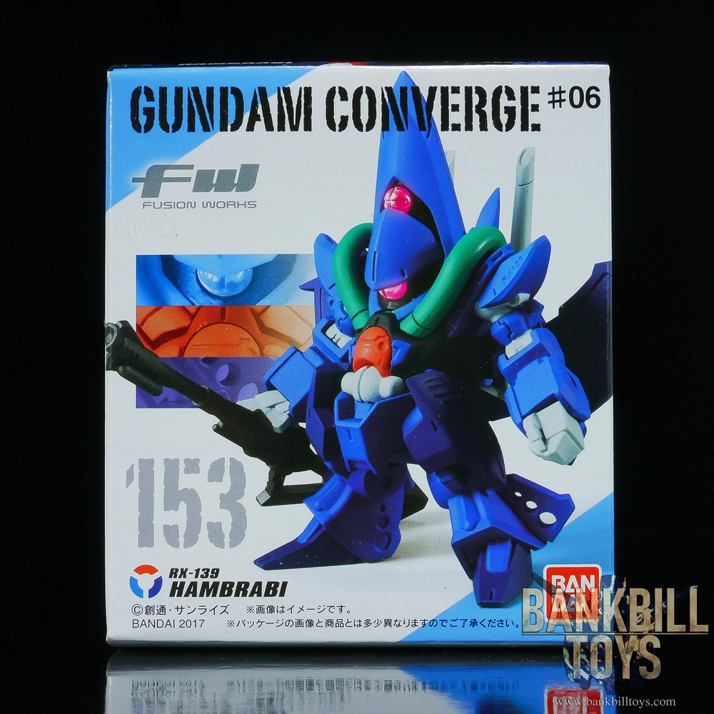กันดั้ม Bandai Candy Toy FW Gundam Converge #06 No.153 RX-139 Hambrabi