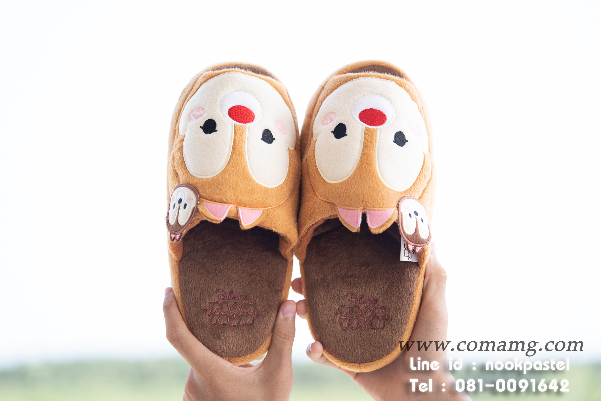 รองเท้าใส่ในบ้านดิสนี่ย์ (Disney tsum tsum) รุ่นพื้นหนา ลิขสิทธิ์แท้