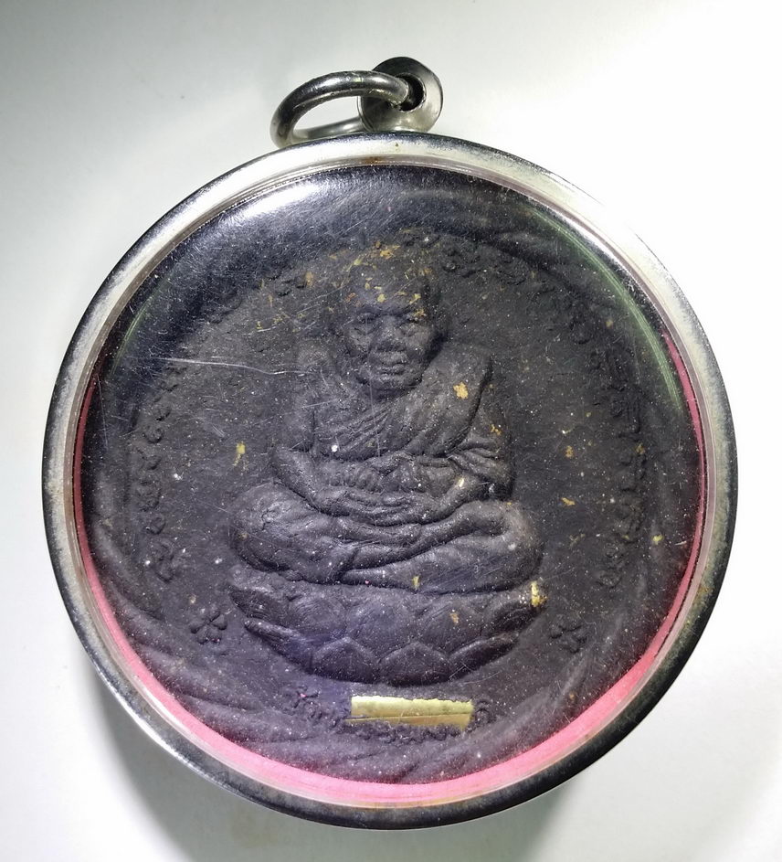 รหัสสินค้า จตุคามรามเทพ 172 พระเทวราชโพธิสัตว์จตุคามรามเทพ หลวงปู่ทวด เนื้อผงใบลาน พิมพ์ขอบเกลียวเชือกใหญ่ ฝังตะกรุด วัดห้วยมงคล จังหวัดประจวบคีรีขันธ์