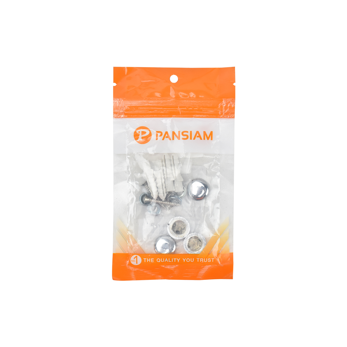 PANSIAM ตัวยึดกระจกซิ้งค์ สีโครเมี่ยม 16mm. MZ-16CR