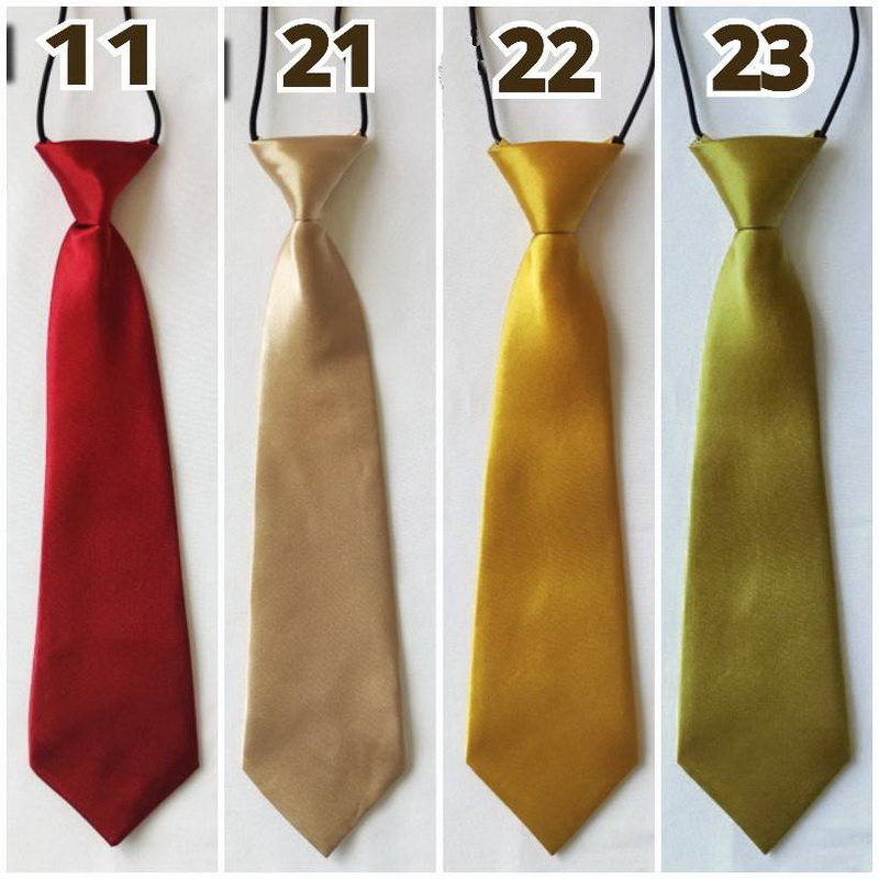 Bas2015- Bas-ไทท์ เนคไทท์สำเร็จเด็กชายสีพื้นแบบเงา มีหลายสี สายยืดได้เยอะ (ส่วนที่กว้างสุด6.25xยาว28ซม.) ใช้กับชุดไซส์#80-#90-#100-#110-#120-#130-#140-#150-#160-#170-ได้ทุกขนาด