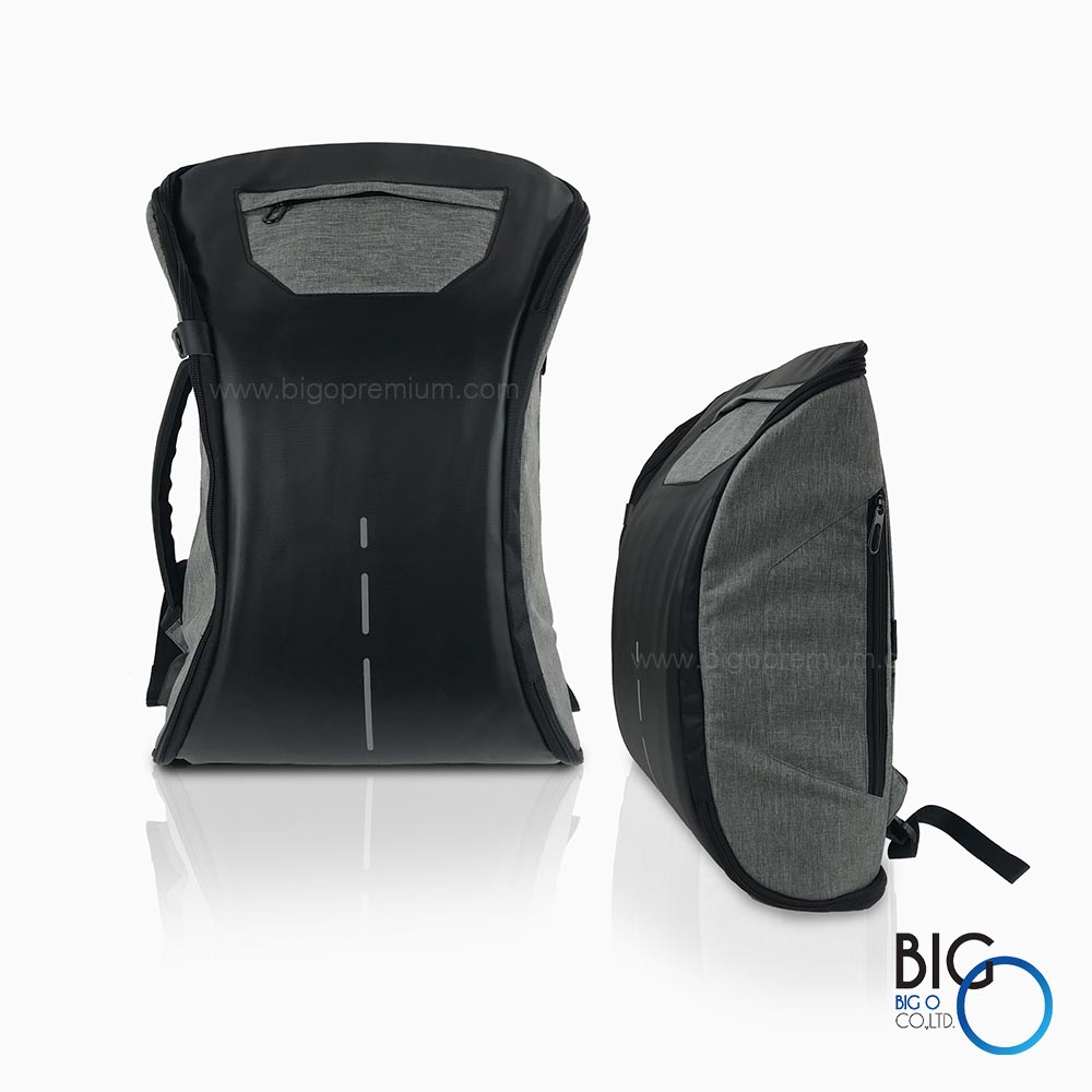 กระเป๋าเป้ใส่โน้ตบุ๊ค แบบสะพายหลังและถือได้ พร้อมสาย USB (Notebook Bag 2in1)
