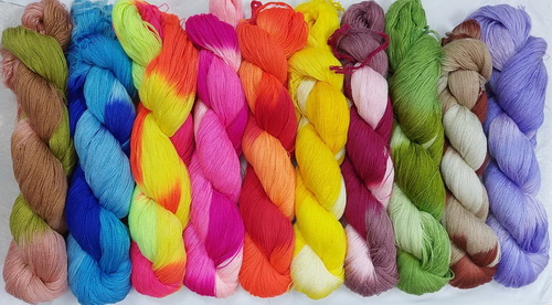 ไหมประดิษฐ์เหลือบ (สีไม่ตก) Pradid Acrylic Mix