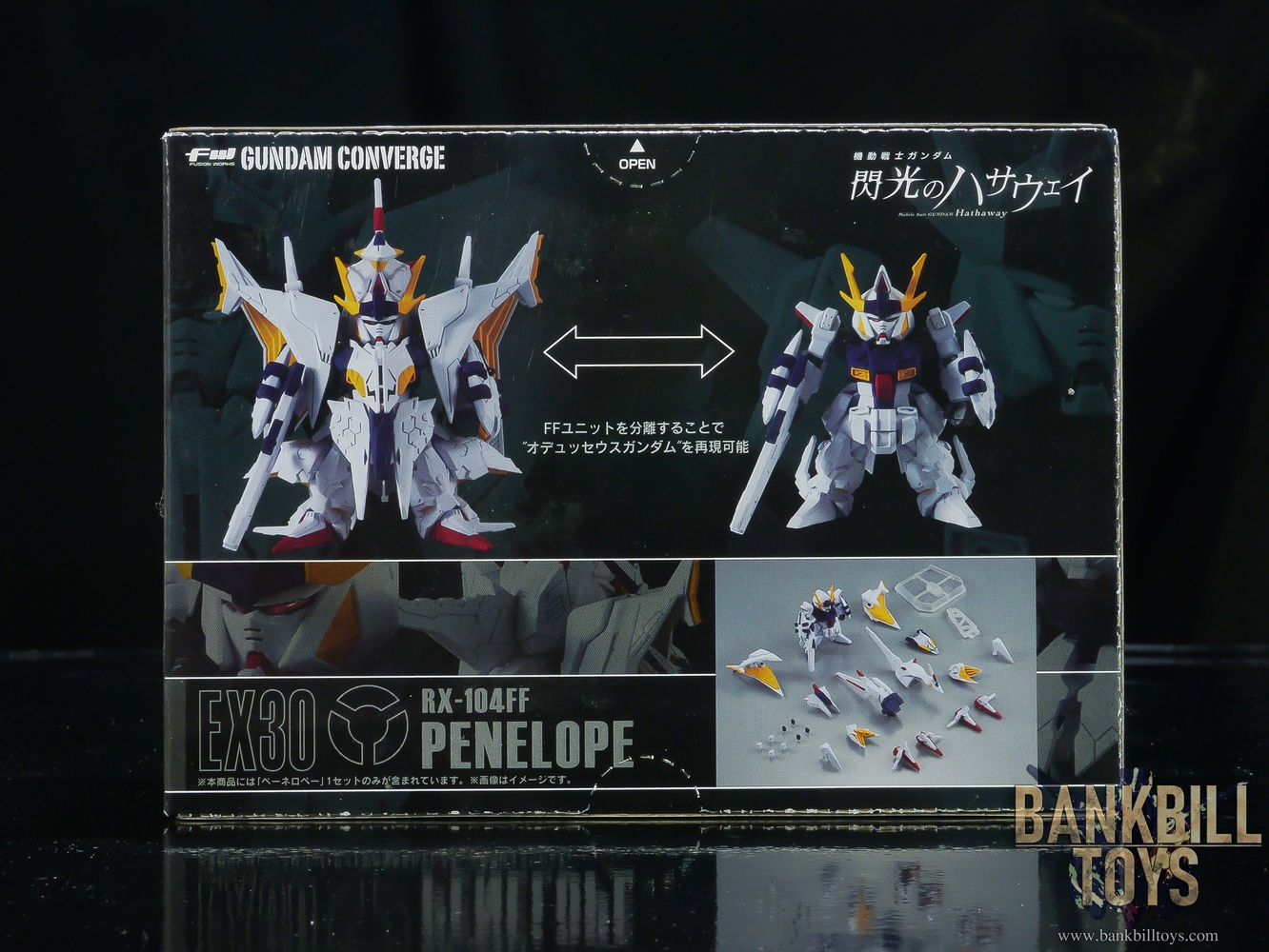 กันดั้ม Bandai Candy Toy FW Gundam Converge EX30 RX-104FF Penelope
