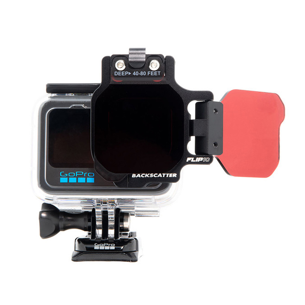 GoPro 11 / 10 / 9 / 8 / 7 / 5 Backscatter Flip10 Shallow (10-25 feet) & Dive Filters (25-80 feet)