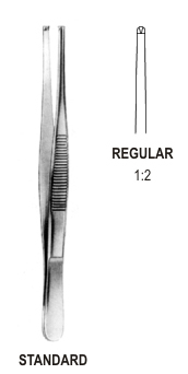 TISSUE FORCEP 1X2T