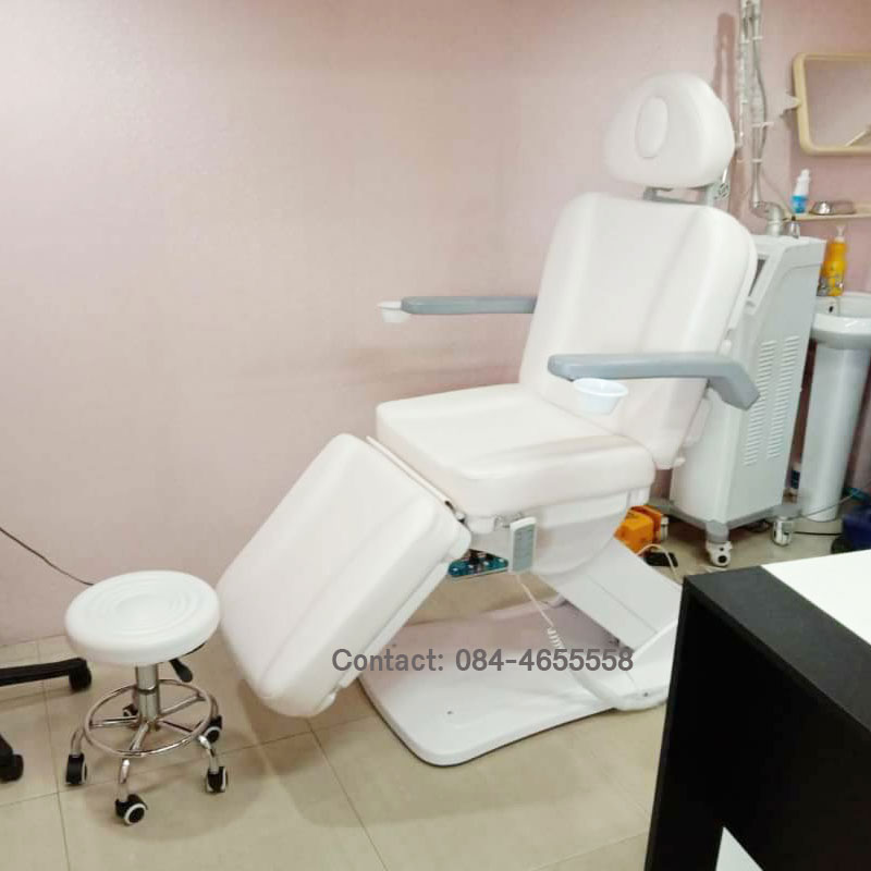 เตียงทำหน้าทรีทเม้นผิว เตียงไฟฟ้า4Mortor สีขาว รับประกัน2ปี