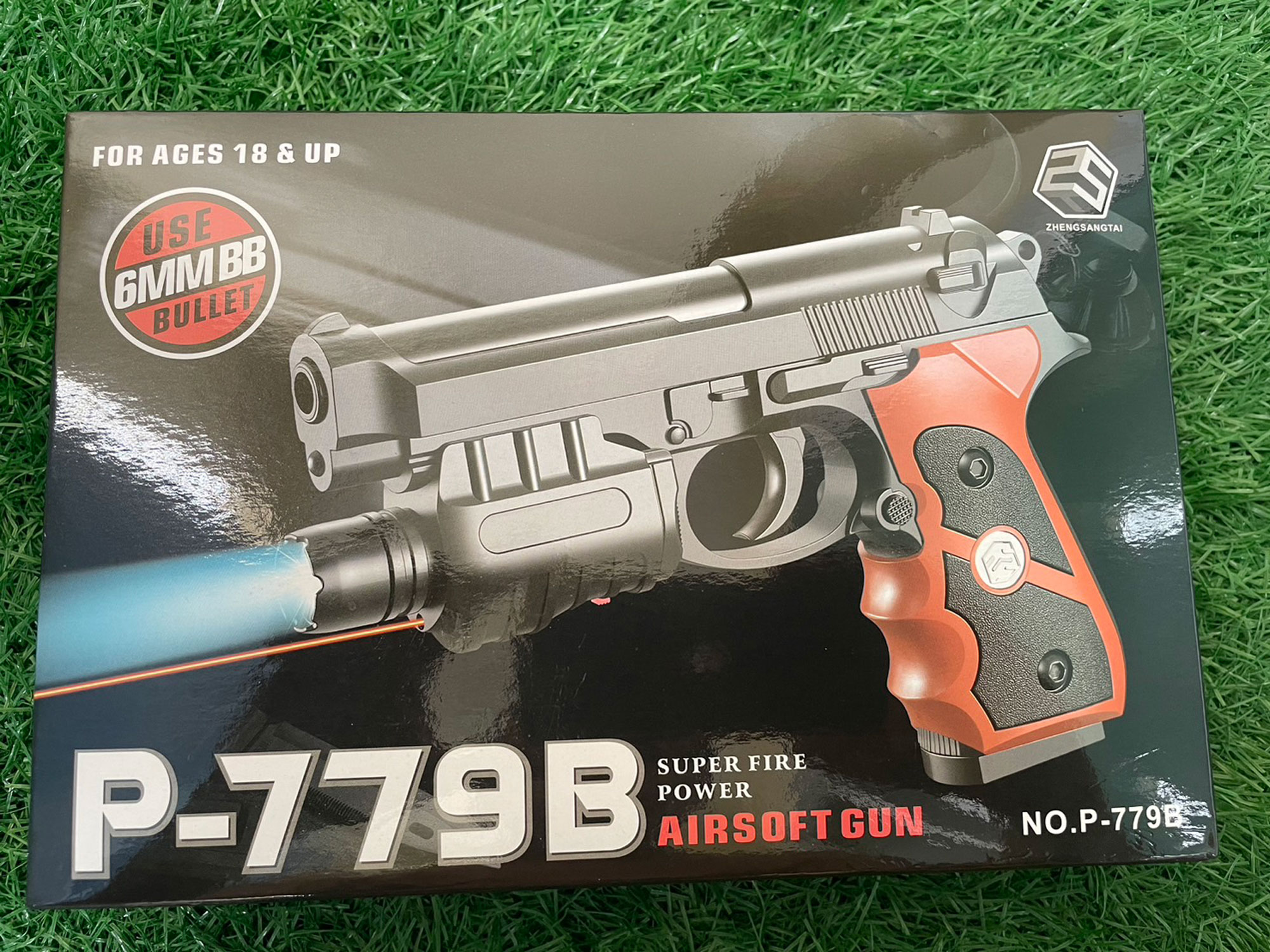 ปืนของเล่น ปืนอัดลมของเล่น ปืนอัดลมพลาสติก ปืนอัดลมพกสั้น ปืนอัดลม ชักยิงทีละนัด รุ่น P-779B