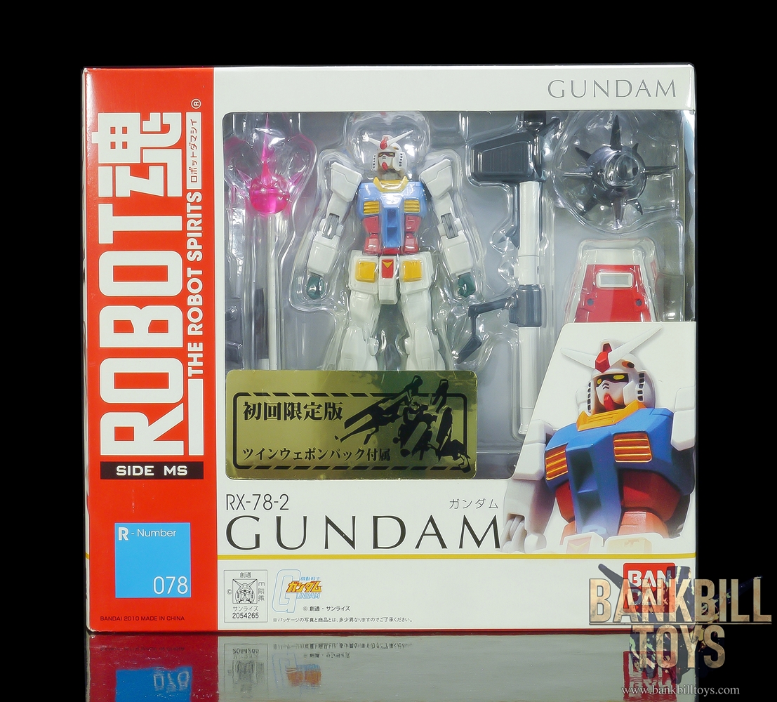 กันดั้ม Bandai The Robot Spirits <SIDE MS> R-078 RX-78-2 Gundam [Release Bonus: Twin Weapon Pack]