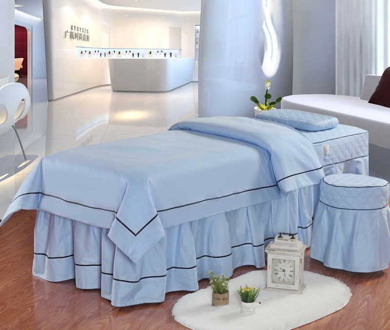 ผ้าคลุมเตียงสปา ผ้าปูเตียงนวดตัว (80*190)ผ้าปูเตียงสปา Luxury bedsheet ขายเป็นชุด