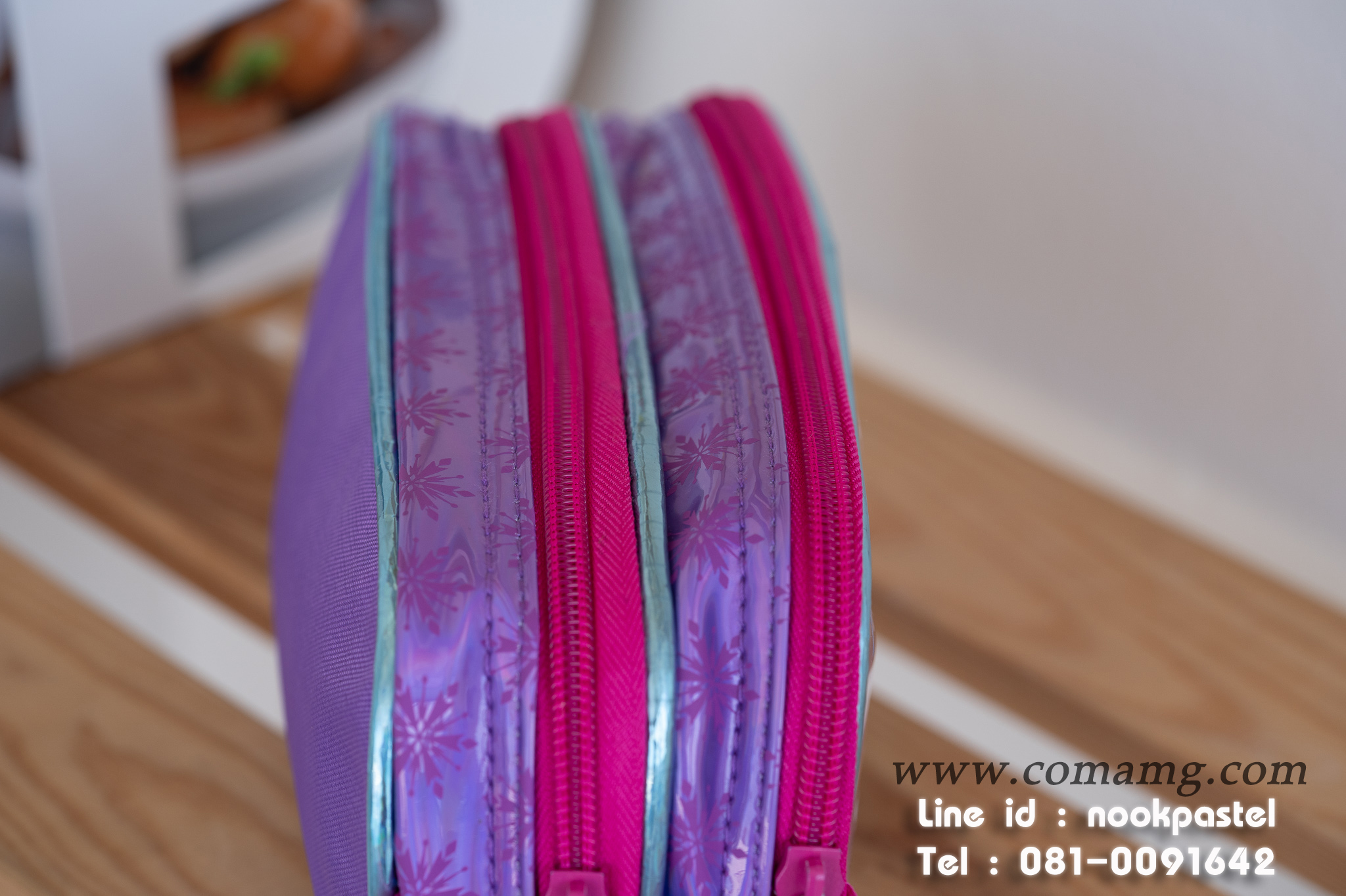 กระเป๋าใส่เครื่องเขียนเอลซ่าอันนา (Frozen) สีม่วง ลิขสิทธิ์แท้