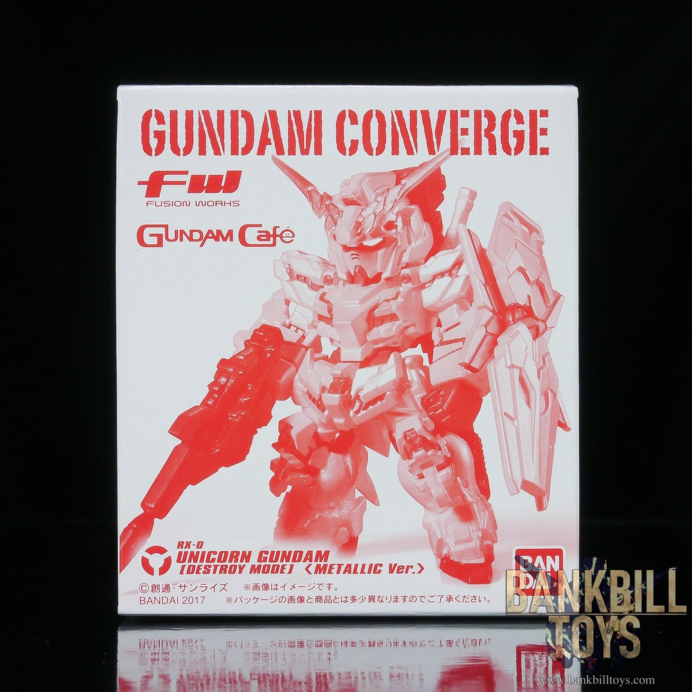 กันดั้ม Bandai Candy Toy FW Gundam Converge Gundam Cafe Limited RX-0 Unicorn Gundam [Destroy Mode] [Metallic Ver.]
