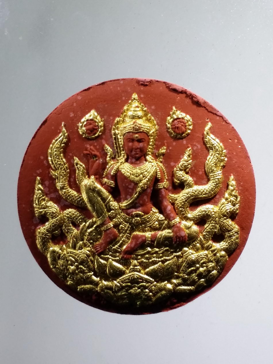 รหัสสินค้า จตุคามรามเทพ 750 พระเทวราชโพธิสัตว์จตุคามรามเทพ - พระพิฆเณศวรเทพเจ้าแห่งความสำเร็จ เนื้อว่านแดงปัดทอง รุ่น อภิมหาสมบัติวัดโคกเนียน จังหวัดพัทลุง วิทยาลัยช่างศิลป์นครศรีธรรมราช สร้างปี 2550