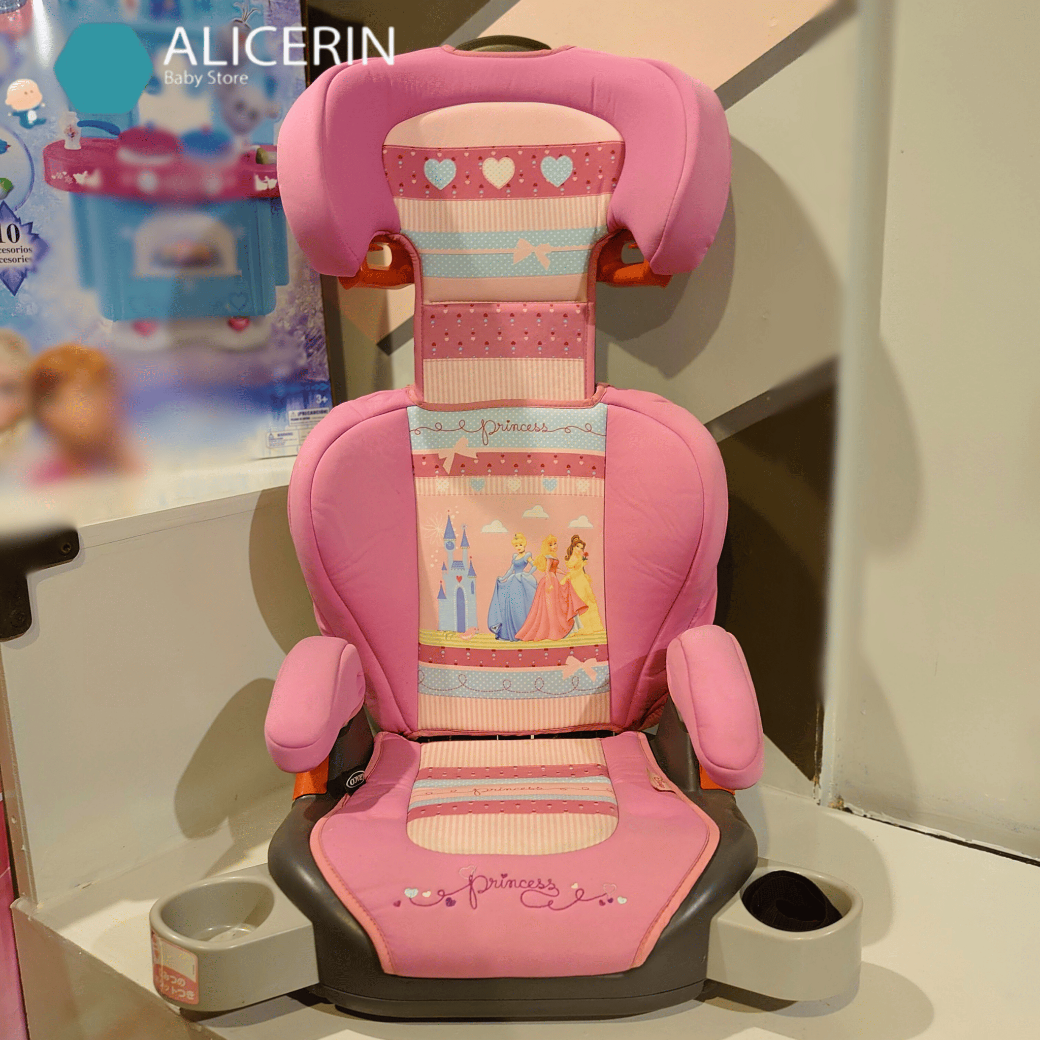 บูสเตอร์ Booster Seat "Graco" Junior Maxi Plus Limited Disney Princess ผ่านการตรวจมาตรฐานความปลอดภัย