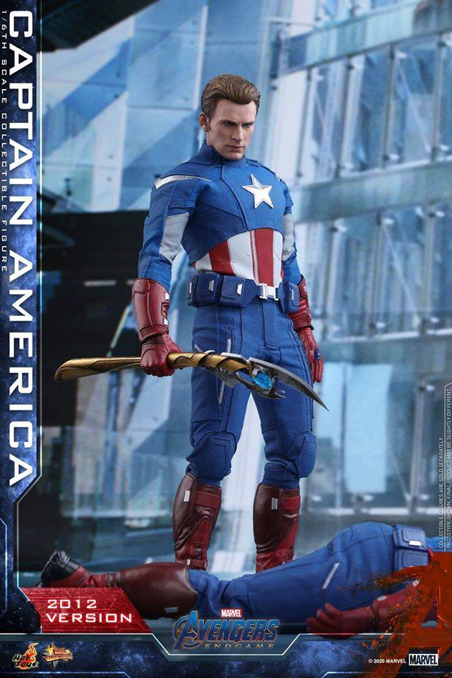 เปิดรับPreorder มัดจำ 4000 บาท r Hot Toys – MMS563 Avengers: Endgame - 1/6th scale Captain America (2012 Version) Collectible Figure