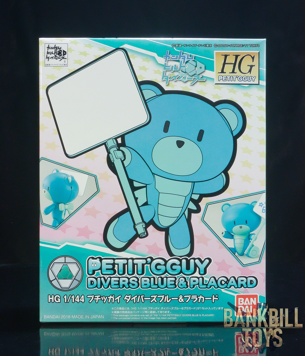 กันดั้ม Bandai Gunpla HGPG Petit'gguy Divers Blue & Placard