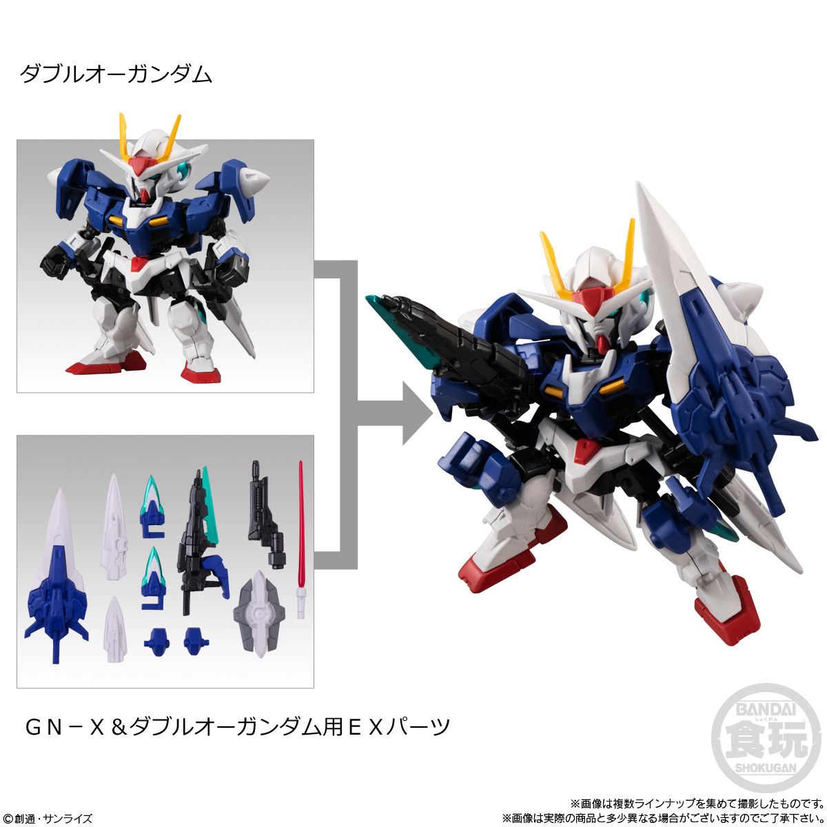 กันดั้ม Bandai Candy Toy Mobility Joint Gundam Vol.5 No.02 GNX-603T GN-X + No.06 GN-X & 00 Gundam's EX Parts Set (เซ็ตคู่ 2 กล่อง)