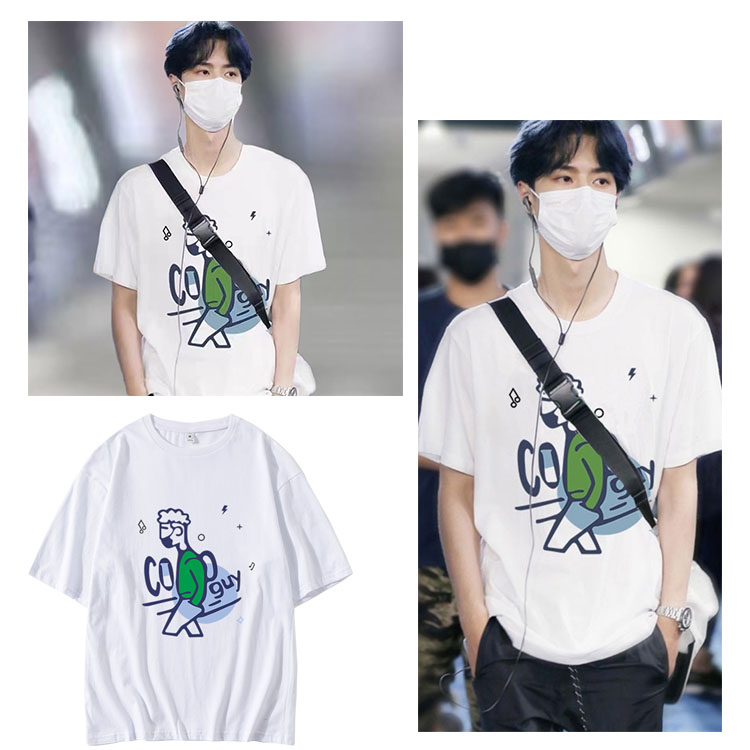 เสื้อยืด Cool Guy แบบหวังอี้ป๋อใส่