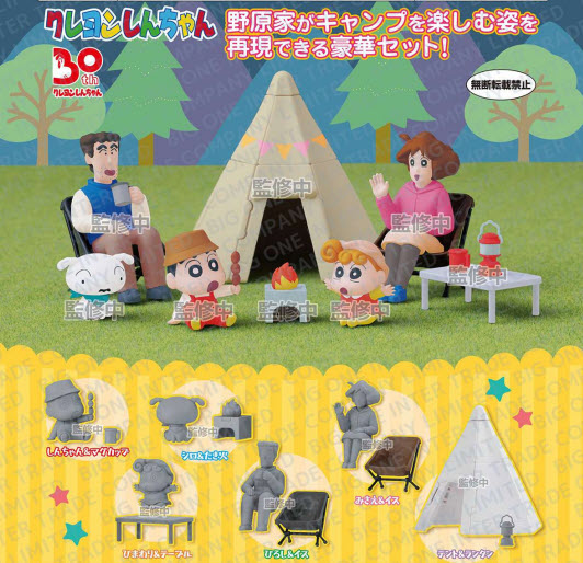 <Preorderปิดรับวันที่ 7/6/2022 >เปิดรับPreorder มีค่ามัดจำ 100 บาท CRAYON SHIN-CHAN CAMP set of 6
