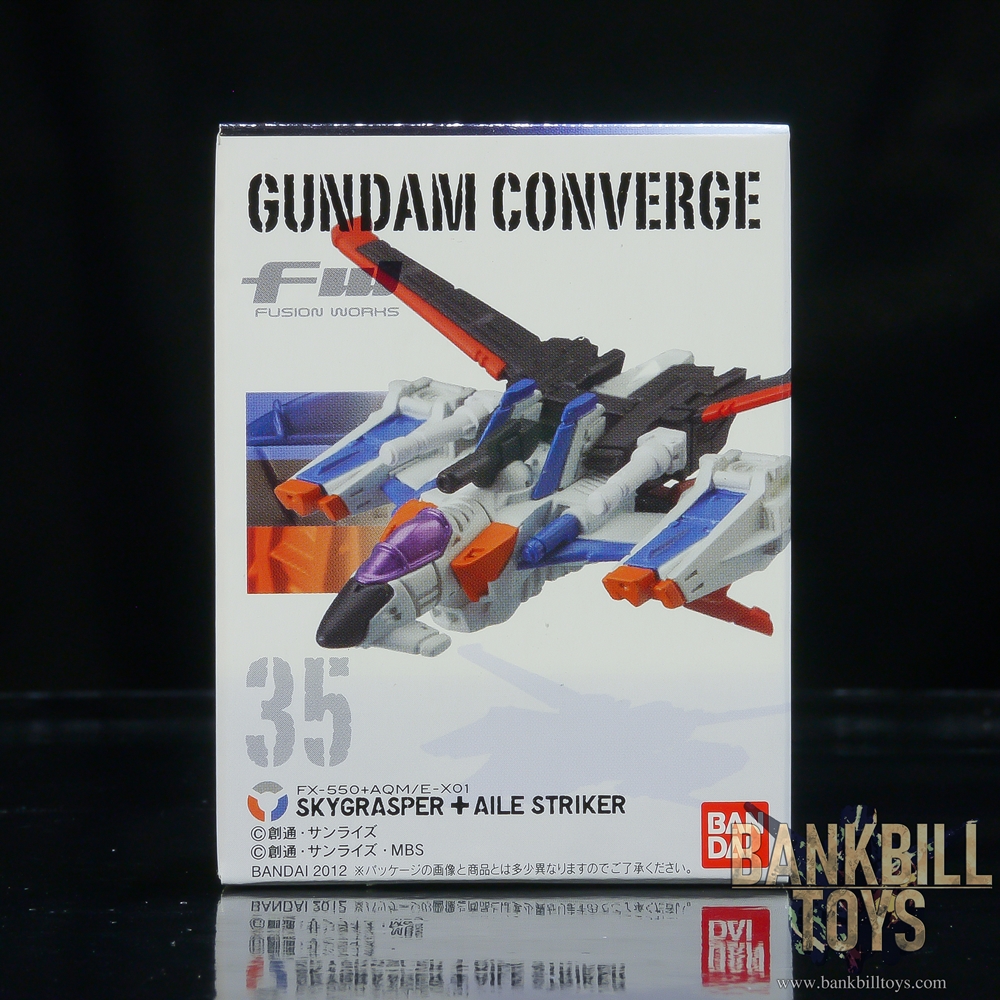 กันดั้ม Bandai Candy Toy FW Gundam Converge 6 No.35 FX-550+AQM/E-X01 Skygrasper + Aile Striker