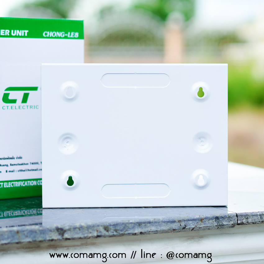 ตู้ควบคุมไฟ กันฟ้าผ่า CT Electric ตู้คอนซูมเมอร์ มีSPD เมนRCBO กันไฟดูด พร้อมลูกเซอร์กิต 6ตัว