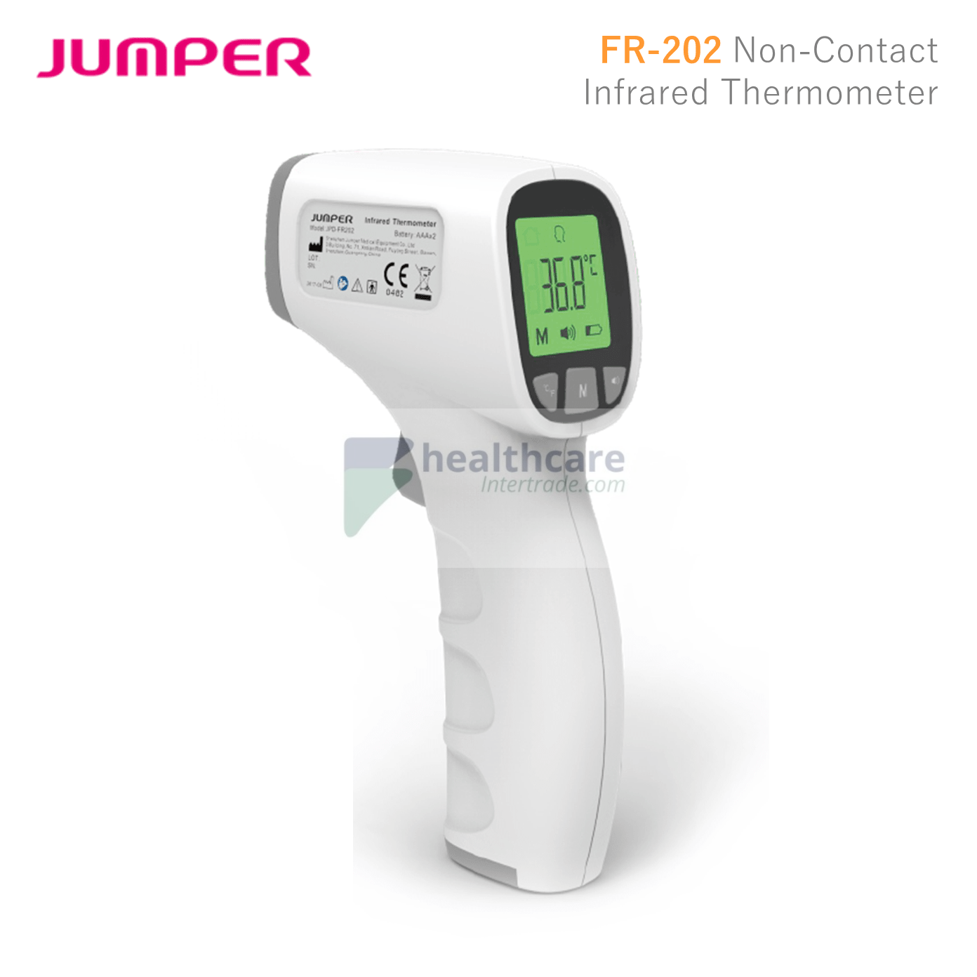 เครื่องวัดอุณหภูมิที่หน้าผากแบบอินฟราเรด JPD-FR202: JUMPER
