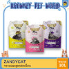 ZANDYCAT PLAY แซนดี้แคท ทรายแมวภูเขาไฟ สูตรอ่อนโยน กลิ่น Lemon 10 ลิตร