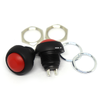 สวิตช์กดติดปล่อยดับ Reset Switch แบบกันน้ำขนาด 12mm สีแดง