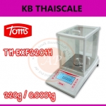 ตาชั่งละเอียดสูง220กรัม เครื่องชั่งละเอียดสูง220g เครื่องชั่งน้ำหนัก220g ตาชั่ง220g เครื่องชั่งอิเล็กทรอนิกส์220g ละเอียด0.0001g TOMS รุ่นTM-EXF2204H