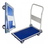 รถเข็นของ 4 ล้อ พับได้ พื้นเหล็ก รับน้ำหนัก 300kg ขอบยางกันกระแทกรอบคัน 360 องศา รถเข็น รถเข็นพับได้ Truck HomeHuk